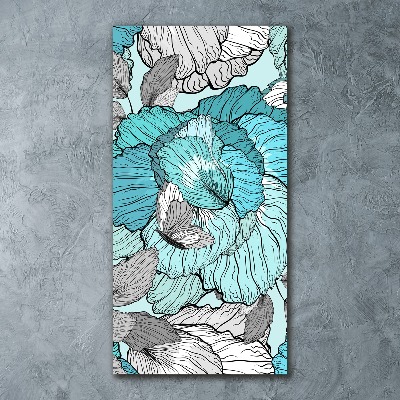 Akrilkép Virágos mintával