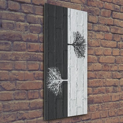 Akrilkép Fák a falon