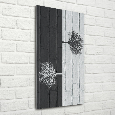 Akrilkép Fák a falon