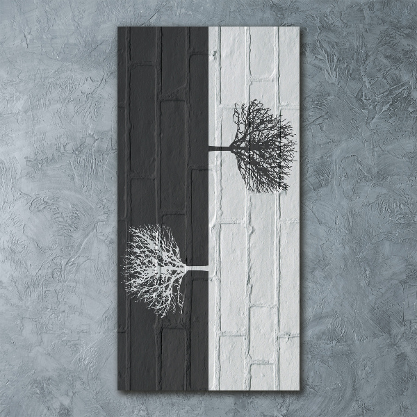 Akrilkép Fák a falon