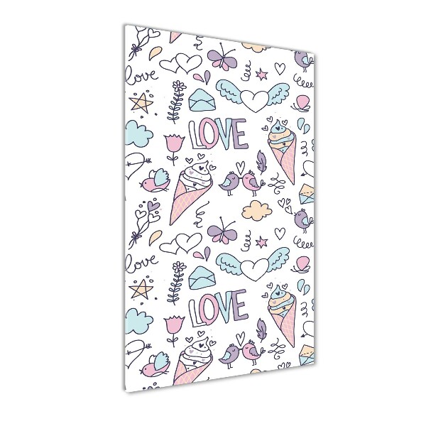 Akril üveg kép Romantikus minta