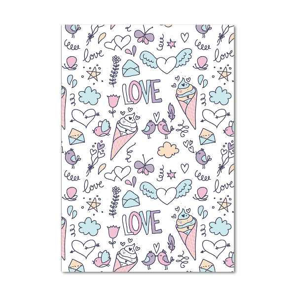 Akril üveg kép Romantikus minta