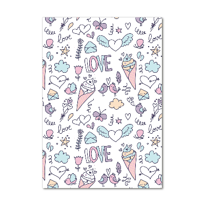 Akril üveg kép Romantikus minta