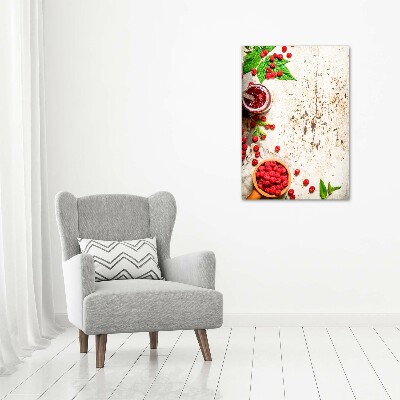 Akril üveg kép Málna lekvár