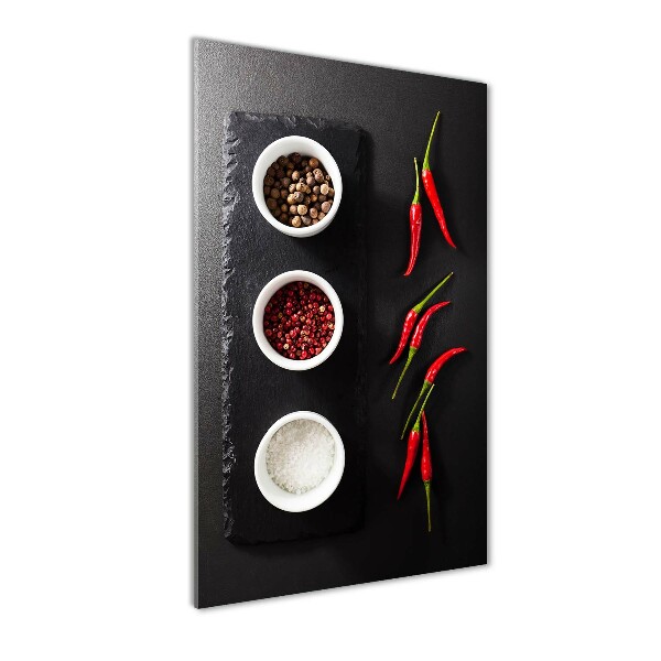 Akril üveg kép Fűszerek és paprika