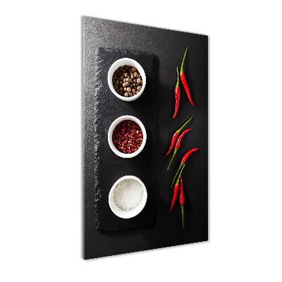 Akril üveg kép Fűszerek és paprika