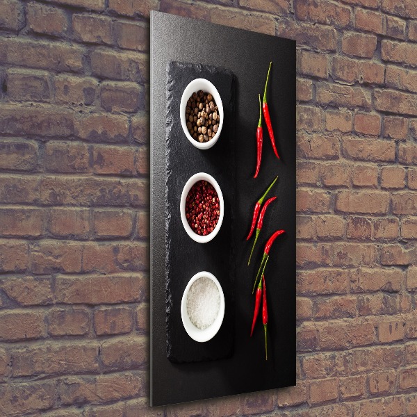 Akril üveg kép Fűszerek és paprika