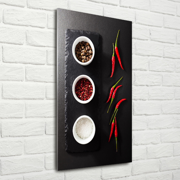 Akril üveg kép Fűszerek és paprika