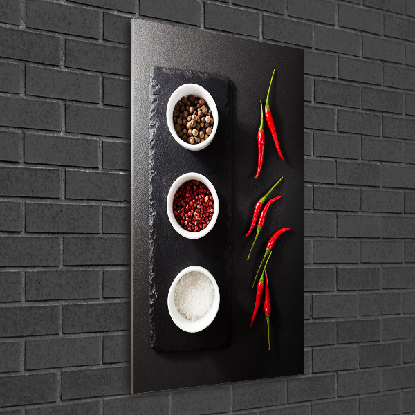 Akril üveg kép Fűszerek és paprika