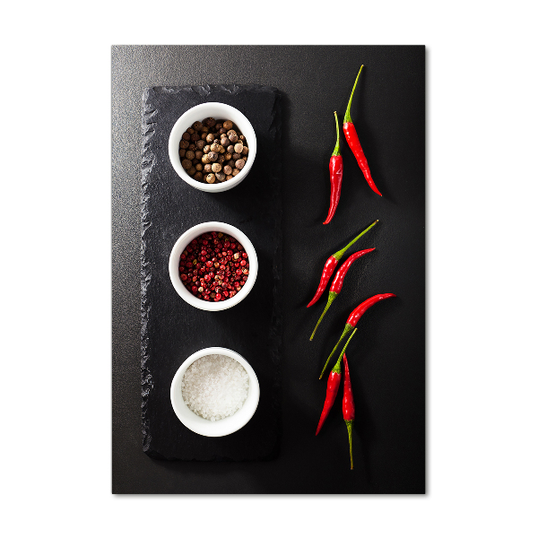 Akril üveg kép Fűszerek és paprika