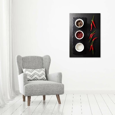 Akril üveg kép Fűszerek és paprika