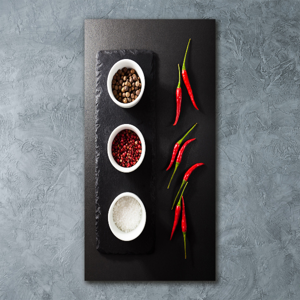Akril üveg kép Fűszerek és paprika