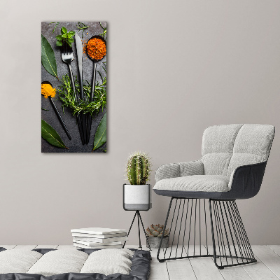 Akril üveg kép Evőeszközök és fűszerek