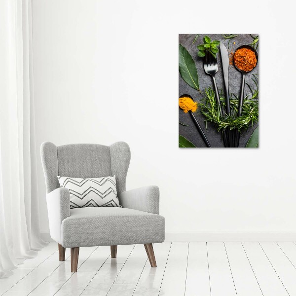 Akril üveg kép Evőeszközök és fűszerek