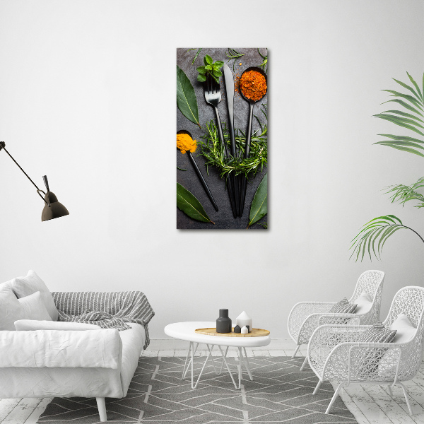Akril üveg kép Evőeszközök és fűszerek