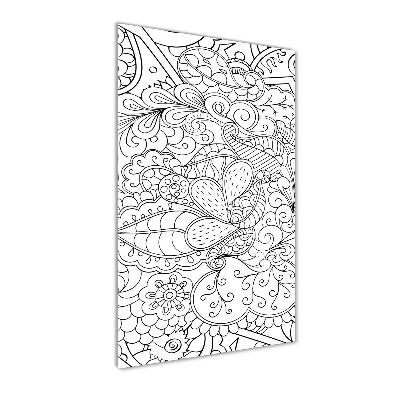 Akrilkép Háttér zentangle