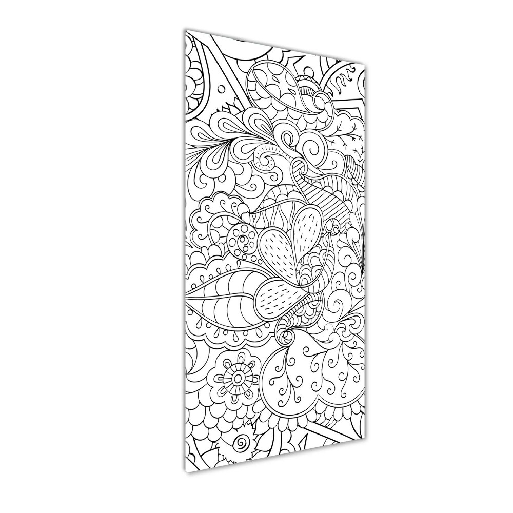 Akrilkép Háttér zentangle