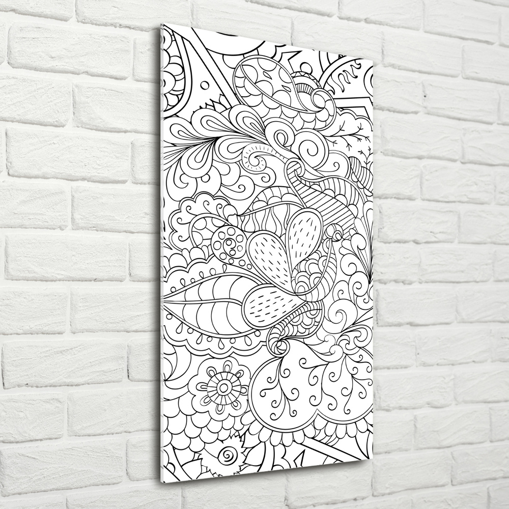 Akrilkép Háttér zentangle