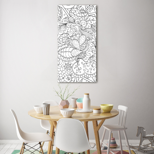 Akrilkép Háttér zentangle