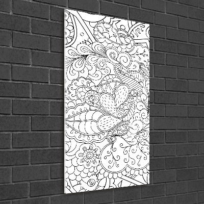 Akrilkép Háttér zentangle