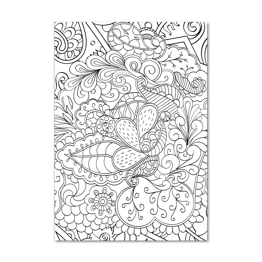 Akrilkép Háttér zentangle