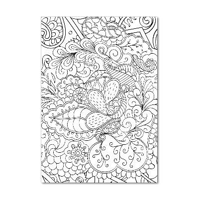 Akrilkép Háttér zentangle