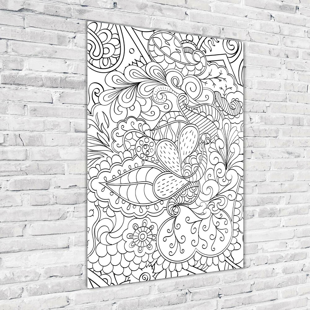 Akrilkép Háttér zentangle