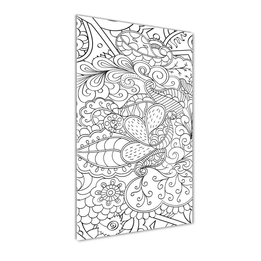 Akrilkép Háttér zentangle