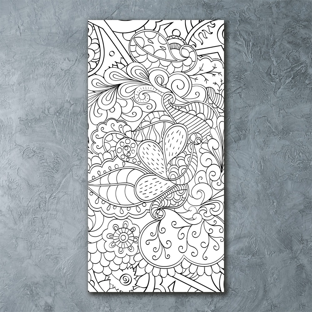 Akrilkép Háttér zentangle