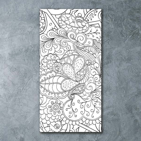 Akrilkép Háttér zentangle