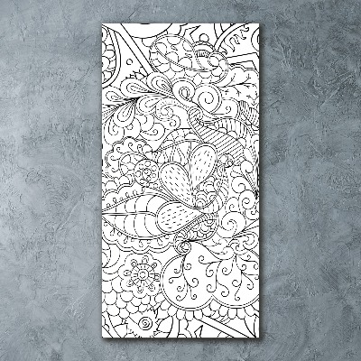 Akrilkép Háttér zentangle