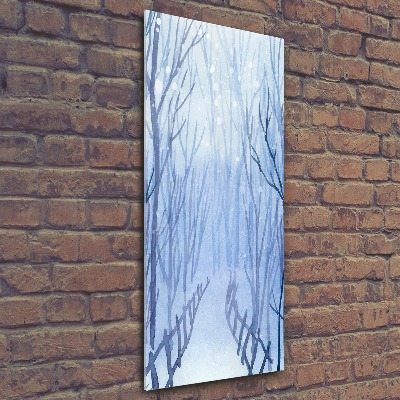 Akril üveg kép Erdőben télen