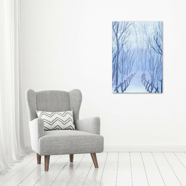 Akril üveg kép Erdőben télen