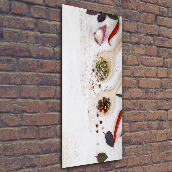 Akril üveg kép Zöldségek és fűszerek