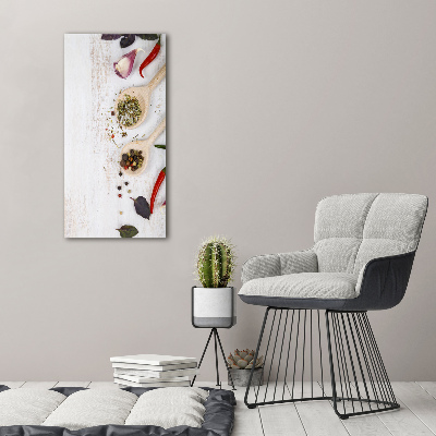 Akril üveg kép Zöldségek és fűszerek