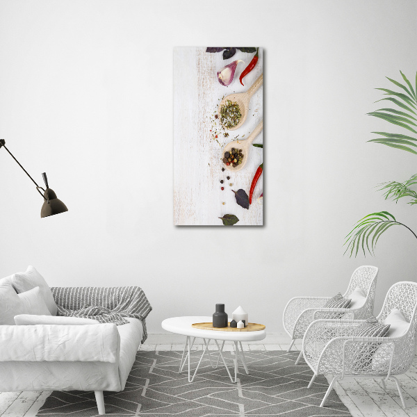 Akril üveg kép Zöldségek és fűszerek