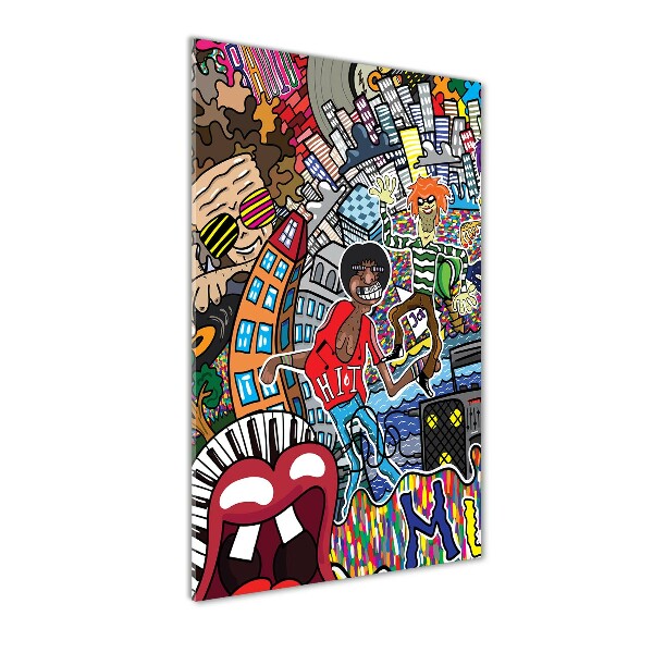 Akrilüveg fotó Zenei kollázs