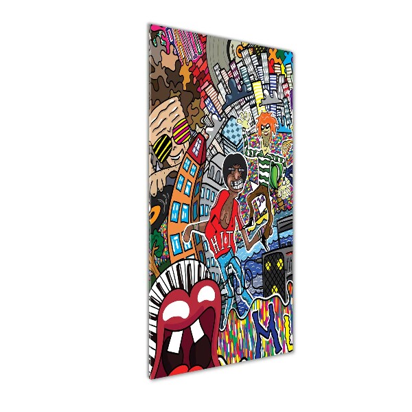 Akrilüveg fotó Zenei kollázs