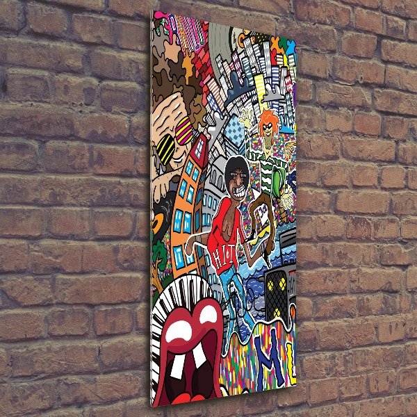 Akrilüveg fotó Zenei kollázs