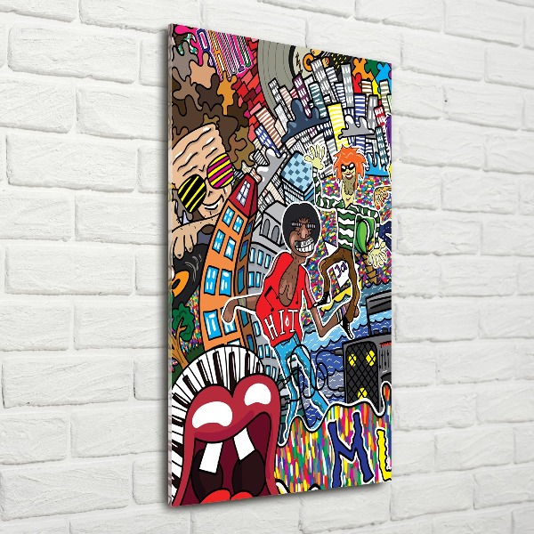 Akrilüveg fotó Zenei kollázs