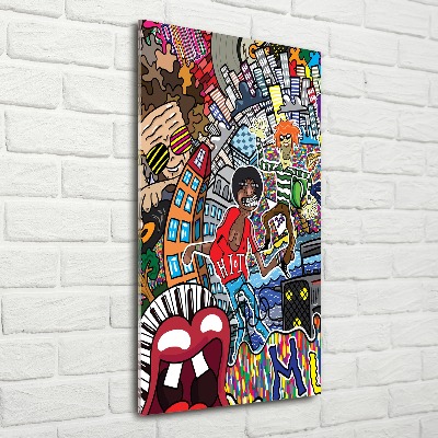 Akrilüveg fotó Zenei kollázs