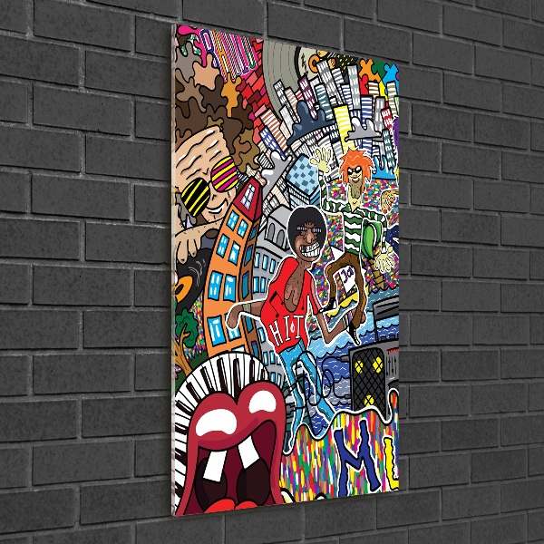 Akrilüveg fotó Zenei kollázs