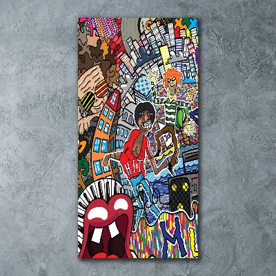 Akrilüveg fotó Zenei kollázs