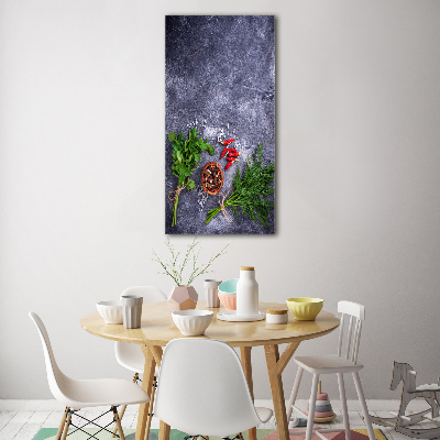 Akril üveg kép Gyógy-és fűszernövények