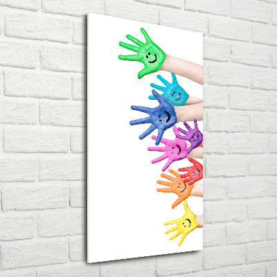 Akrilkép Festett kezek