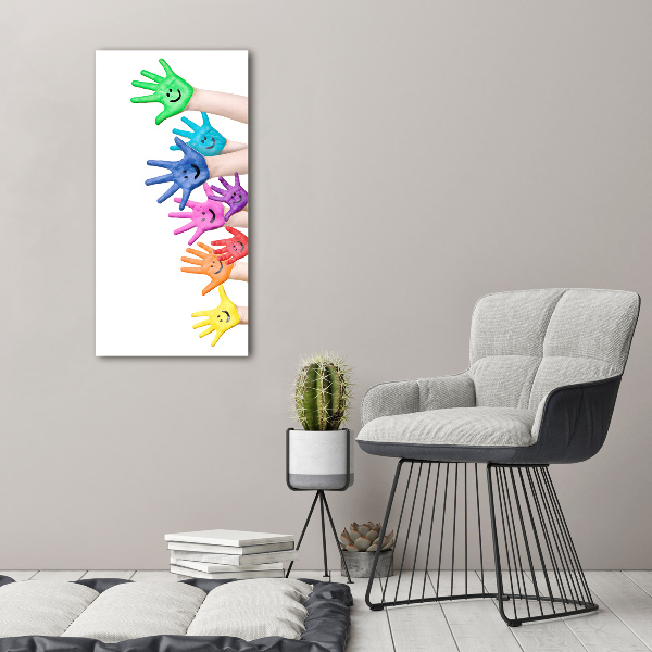 Akrilkép Festett kezek