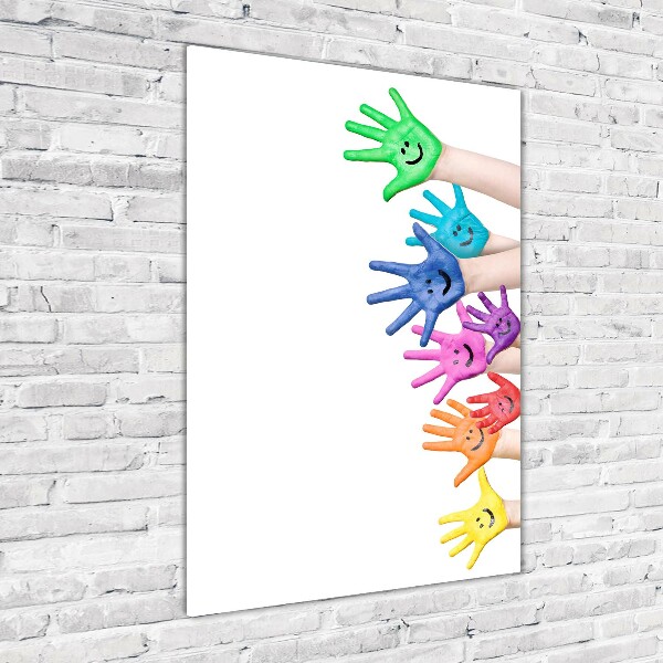 Akrilkép Festett kezek