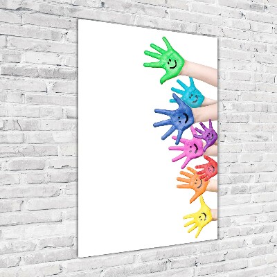 Akrilkép Festett kezek