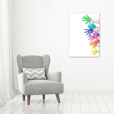 Akrilkép Festett kezek