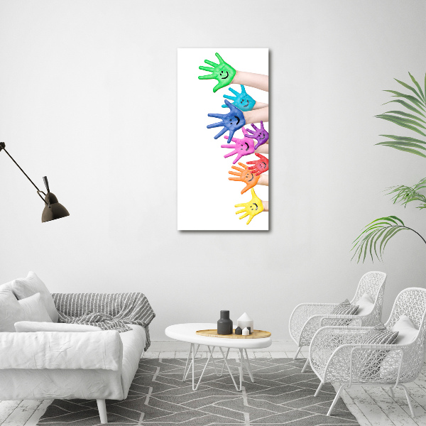 Akrilkép Festett kezek